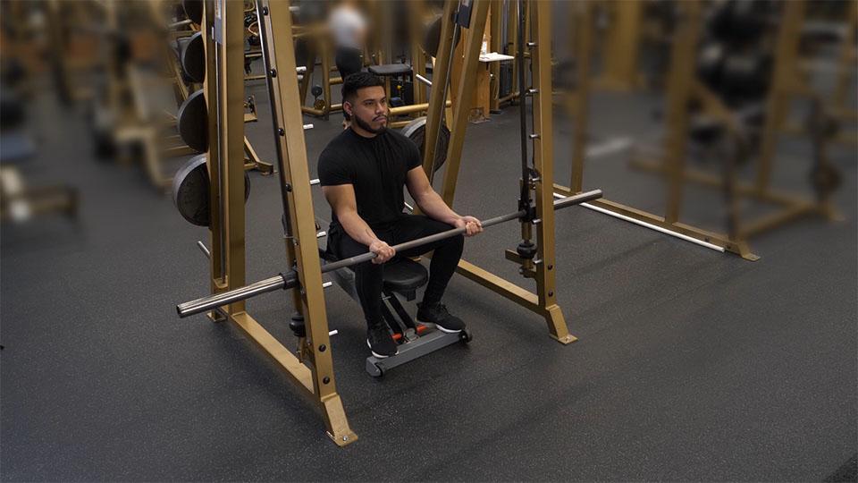 Smith Machine Wrist Curl Demonstration