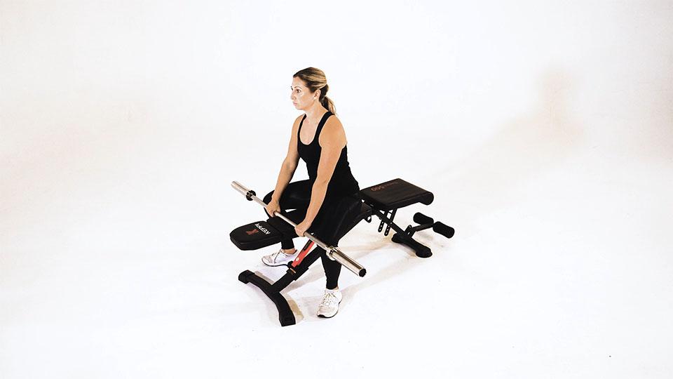 Barbell Seated Front Raise Demonstration