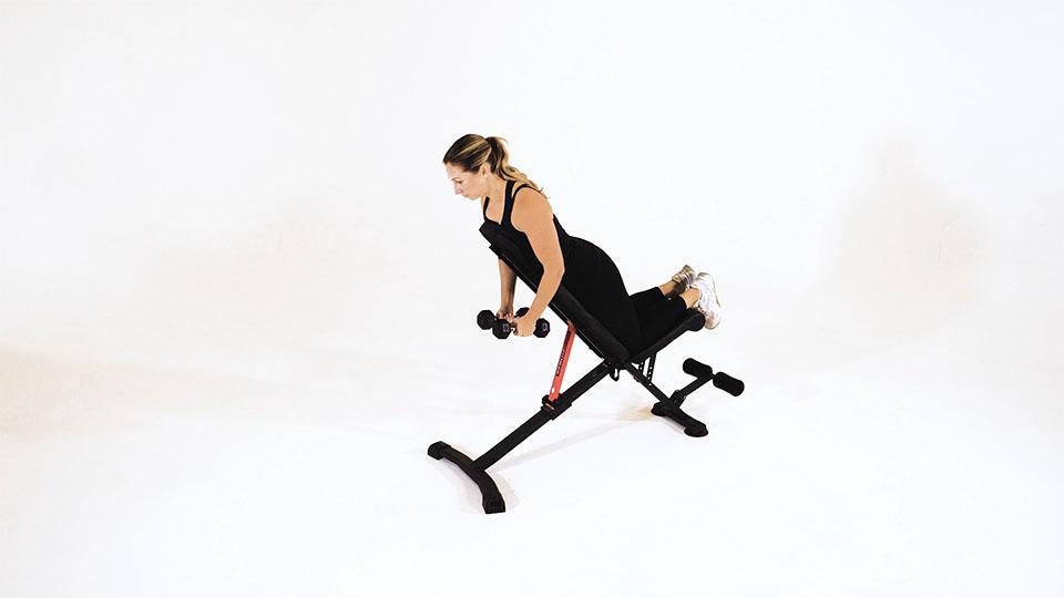 Dumbbell Alternating Reverse Fly Demonstration