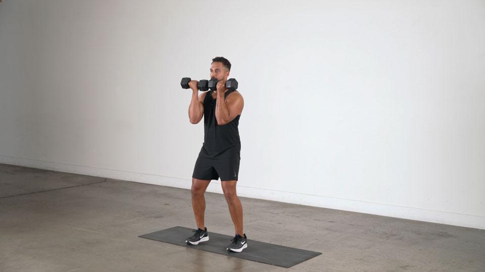 Dumbbell Alternating Arnold Press Demonstration
