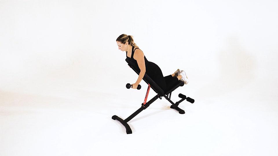 Dumbbell One-Arm Reverse Fly Demonstration