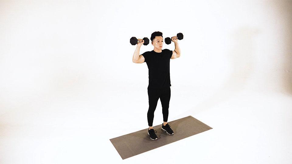 Dumbbell Dublin Press Demonstration