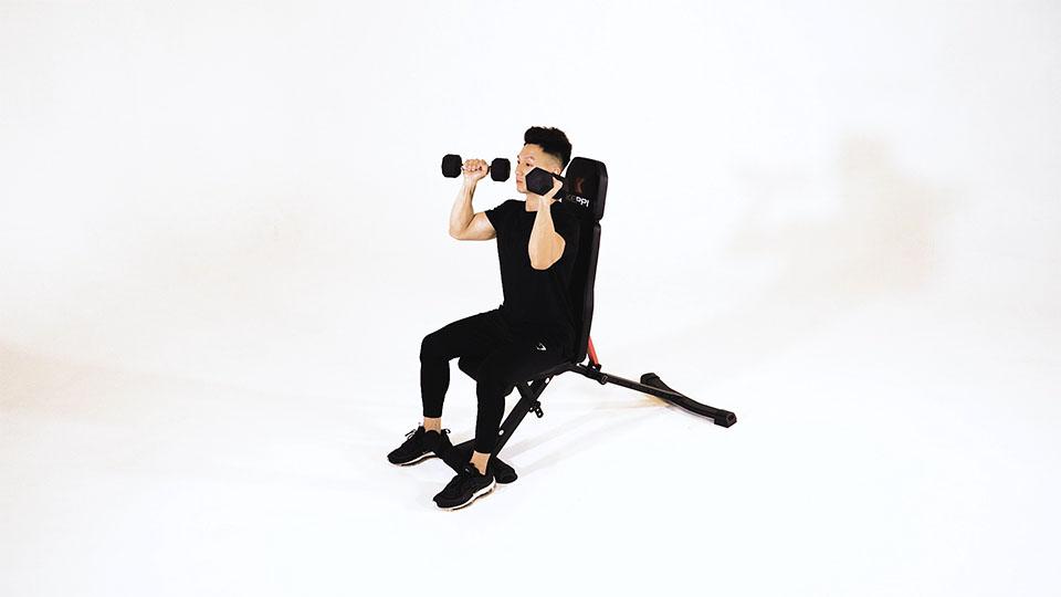 Dumbbell Alternating Press (Palms In) Demonstration