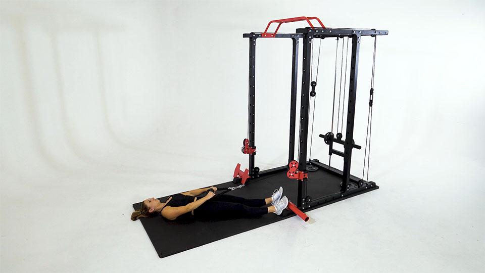 Cable Upright Row (Supine) Demonstration