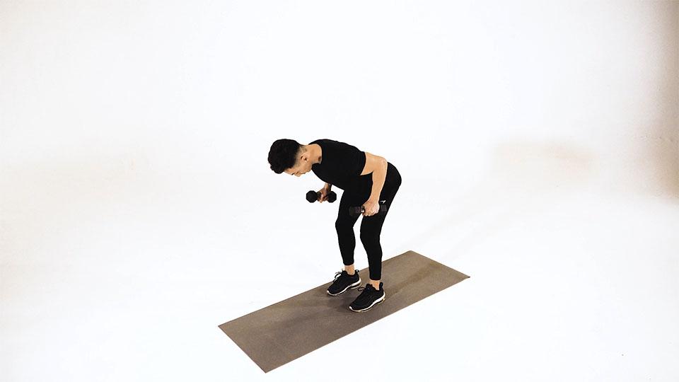 Dumbbell Alternating Kickback Demonstration