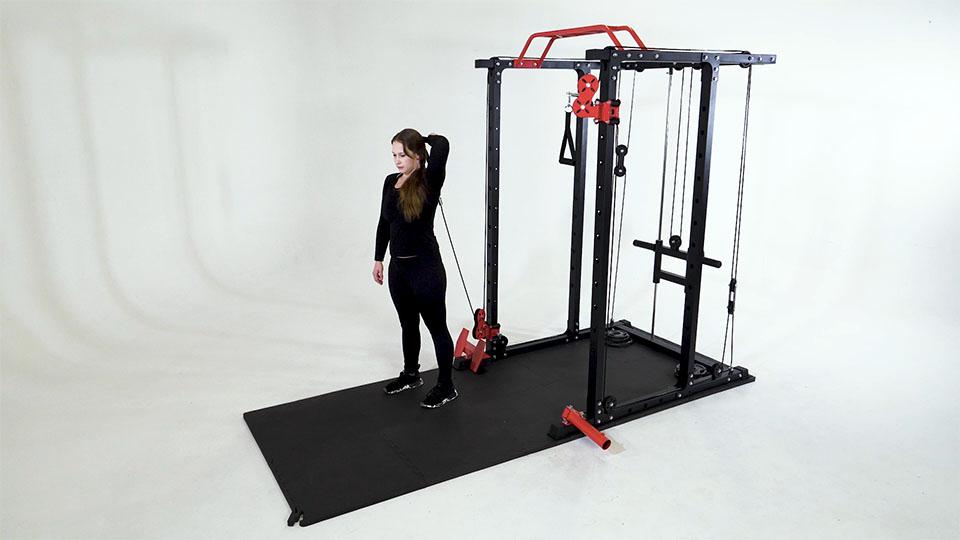 Cable One-Arm Tricep Extension Demonstration