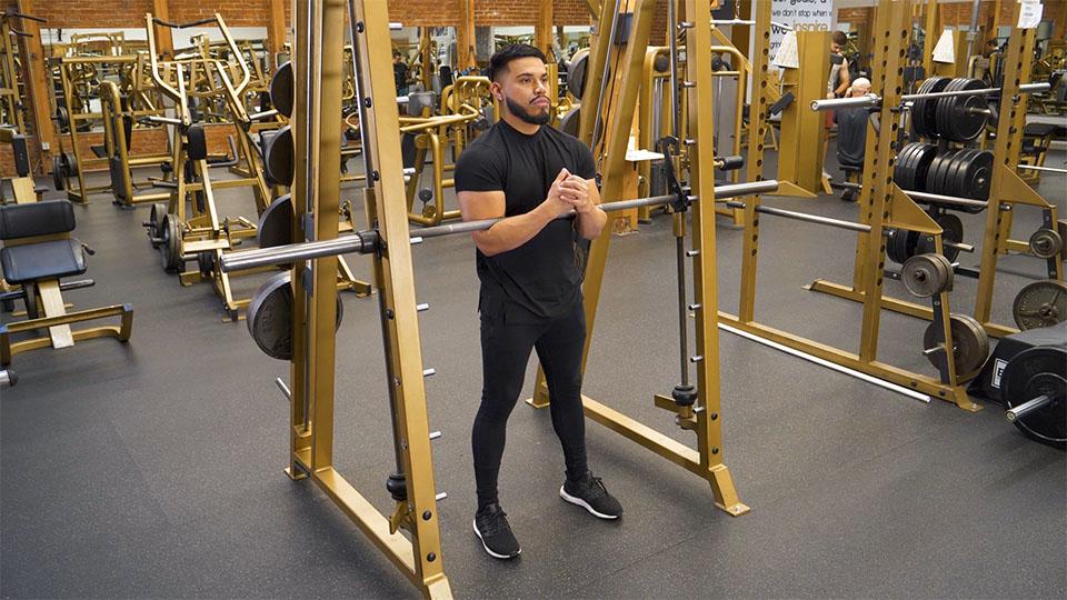 Smith Machine Zercher Squat Demonstration
