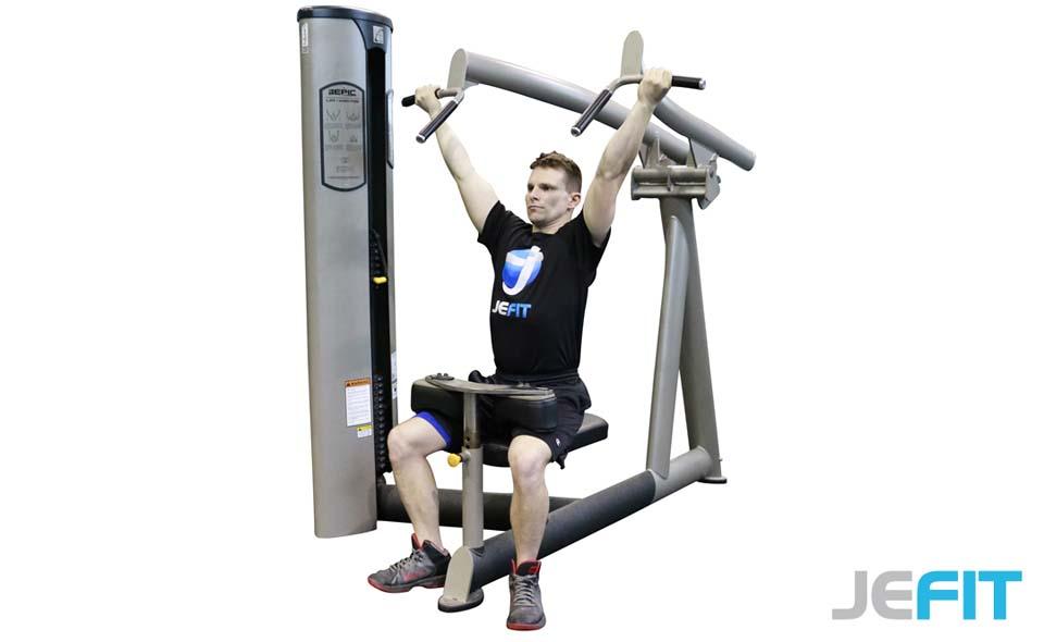 Machine Lat Pulldown (Reverse Grip) Demonstration
