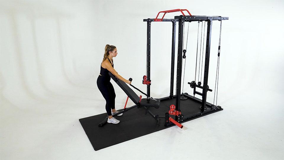 Cable Rope One-Arm Preacher Curl (Hammer) Demonstration