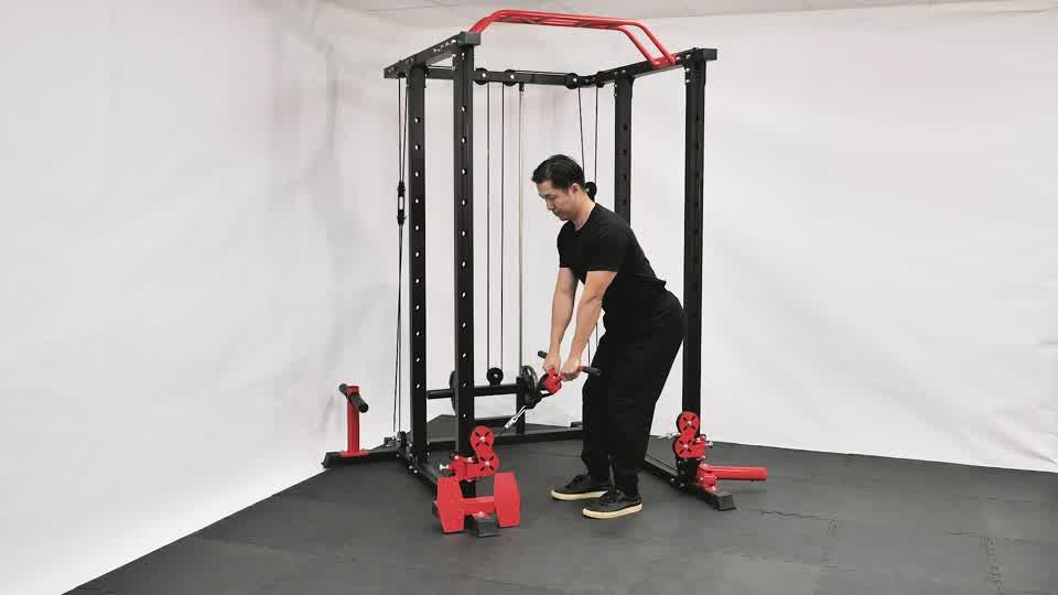 Cable V-Bar Row Demonstration
