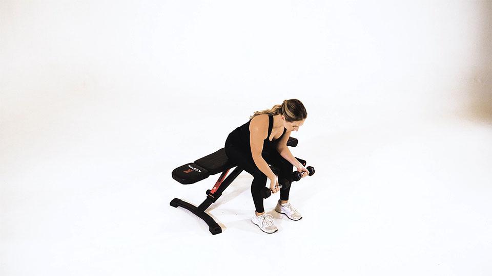 Dumbbell Seated Wrist Curl Demonstration