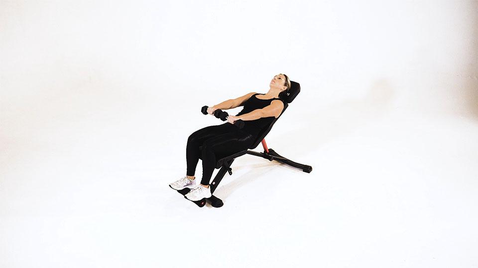 Dumbbell Seated Front Raise (Hammer) Demonstration