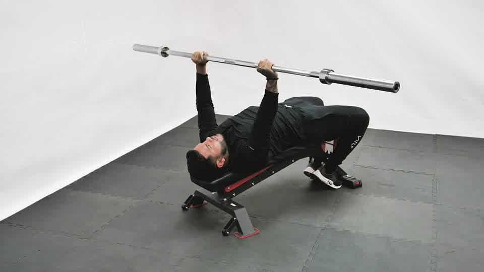 Barbell Decline Pullover Demonstration