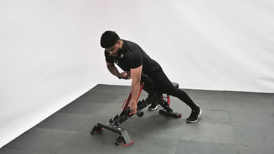 Dumbbell One-Arm Rear Row (Prone) Demonstration