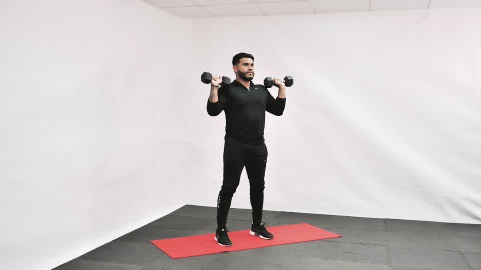 Dumbbell Push Press Demonstration