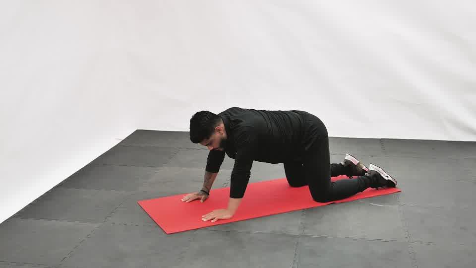 Child Pose Side Stretch Demonstration