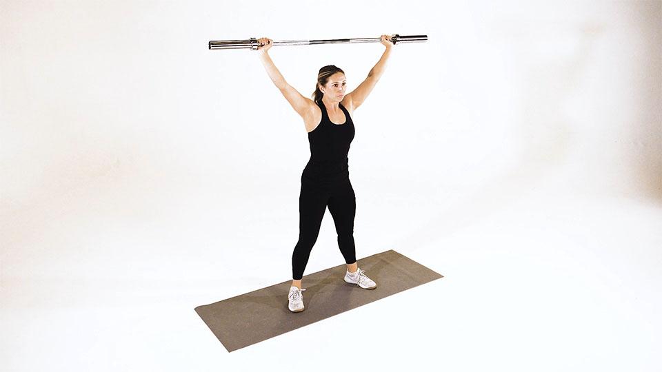 Barbell Overhead Squat Demonstration