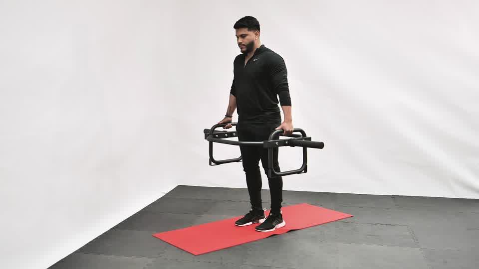 Trap Bar Lunges Demonstration