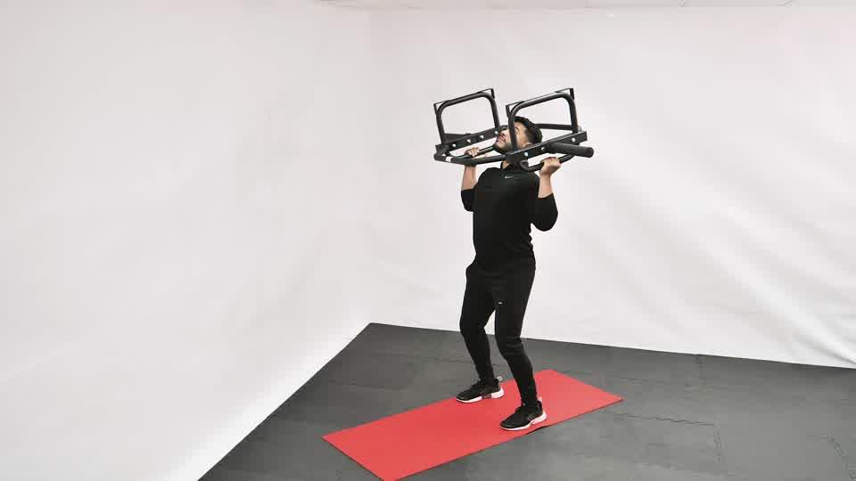 Trap Bar Overhead Press Demonstration