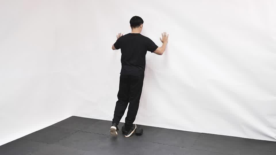 Calf Raise On A Dumbbell Demonstration