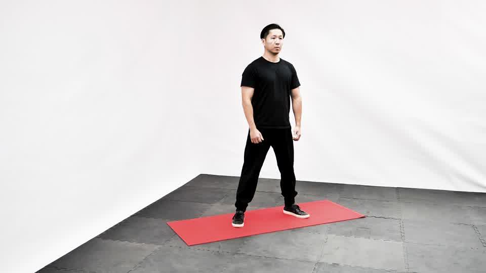 Bodyweight Sumo Squat Demonstration