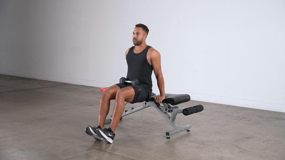 Weighted Bench Dip Demonstration
