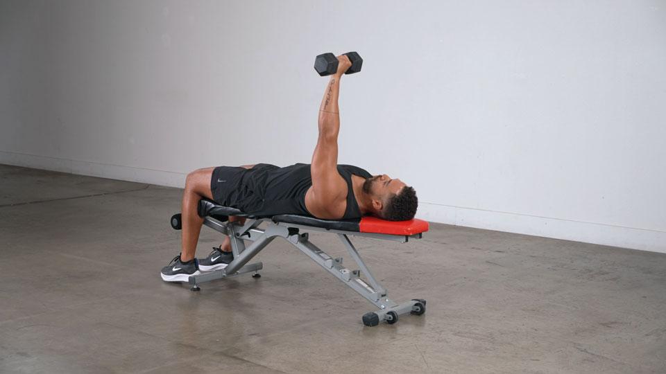 Dumbbell One-Arm Bench Press Demonstration