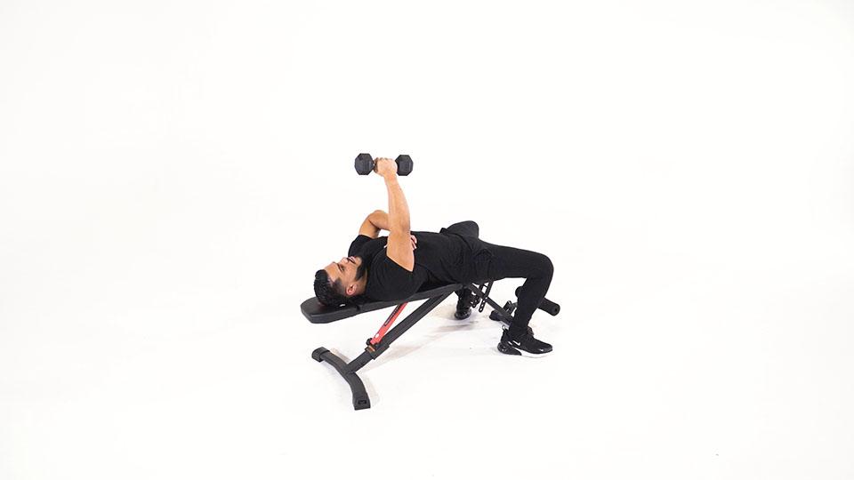 Dumbbell One-Arm Fly Demonstration