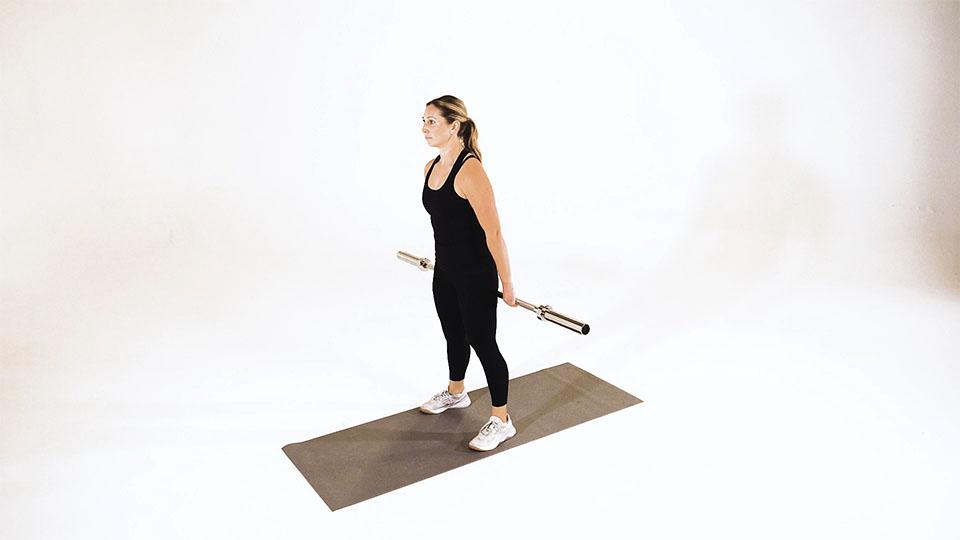 Barbell Hack Squat Demonstration