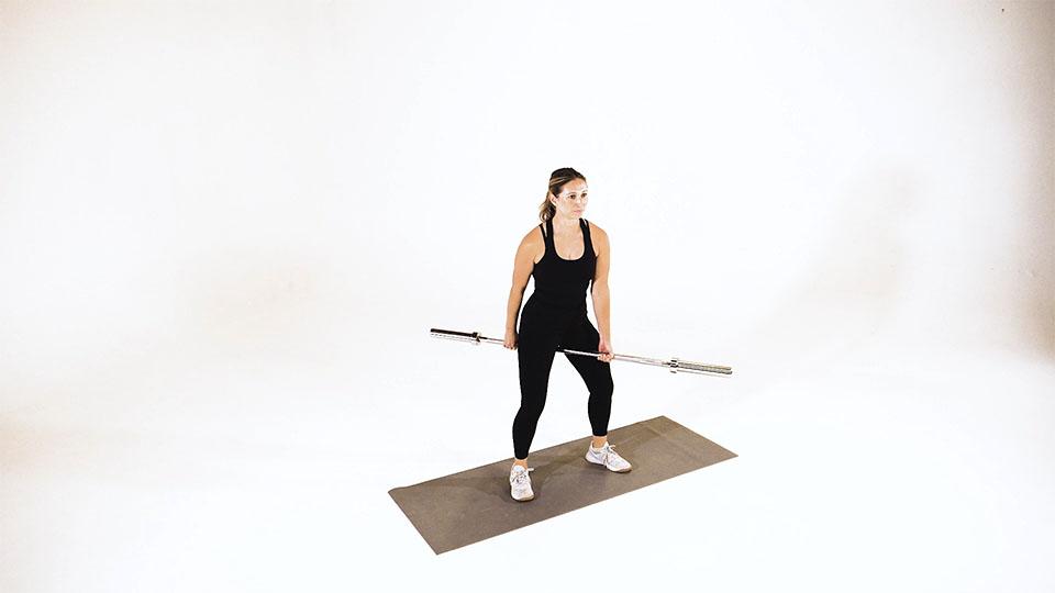 Barbell Jefferson Squat Demonstration