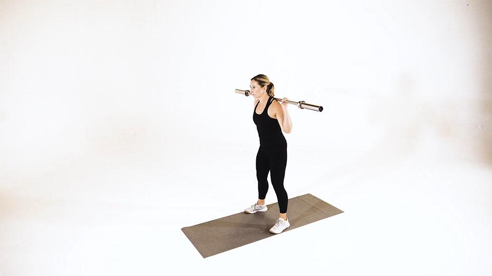 Barbell Speed Squat Demonstration
