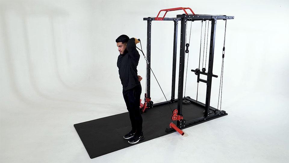 Cable One-Arm Tricep Extension Demonstration