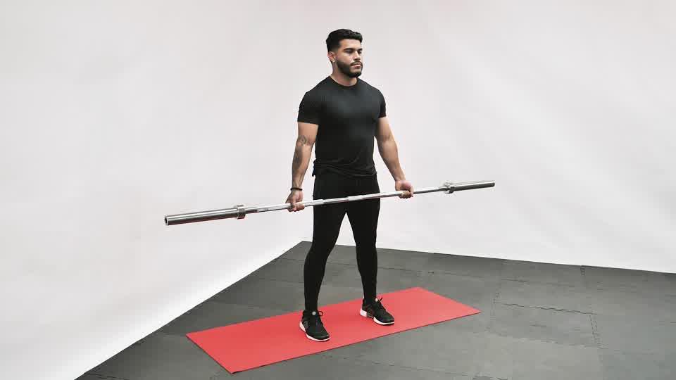 Barbell Bicep Curl (Wide Grip)banner