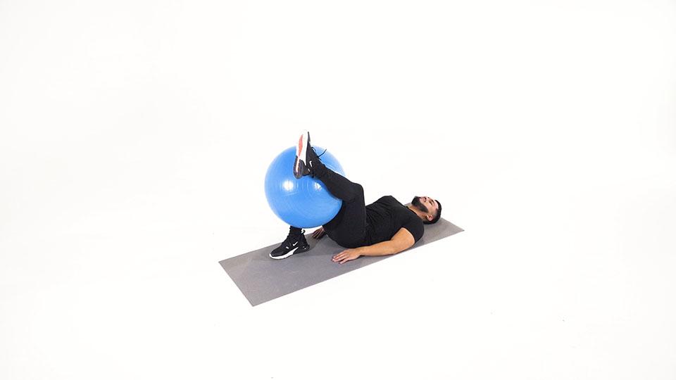 Stability Ball Hamstring Stretch banner
