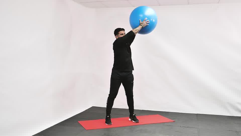 Stability Ball Wood Chopbanner