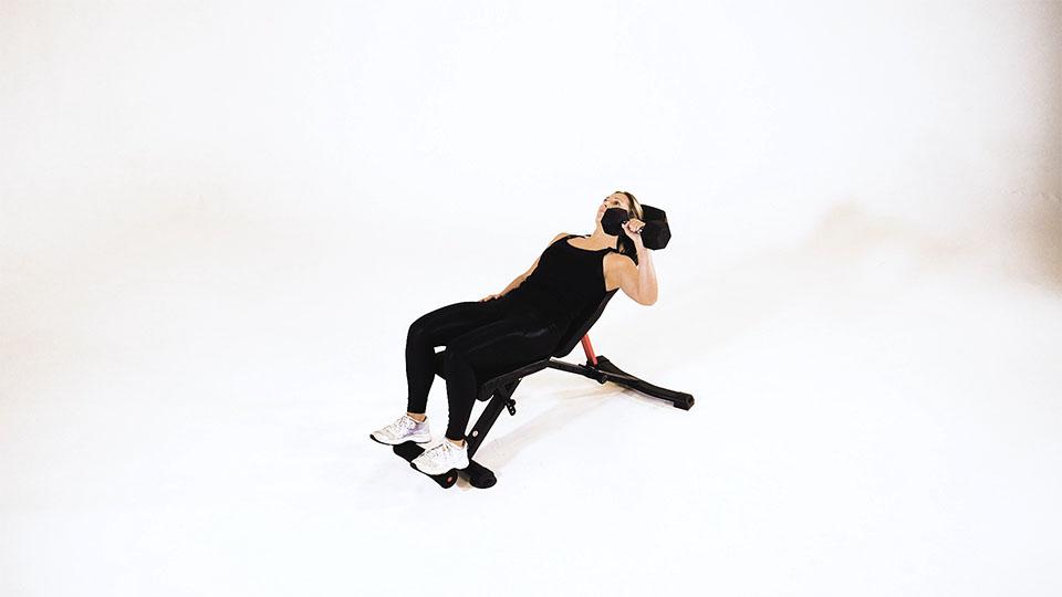 Dumbbell Incline One-Arm Pressbanner