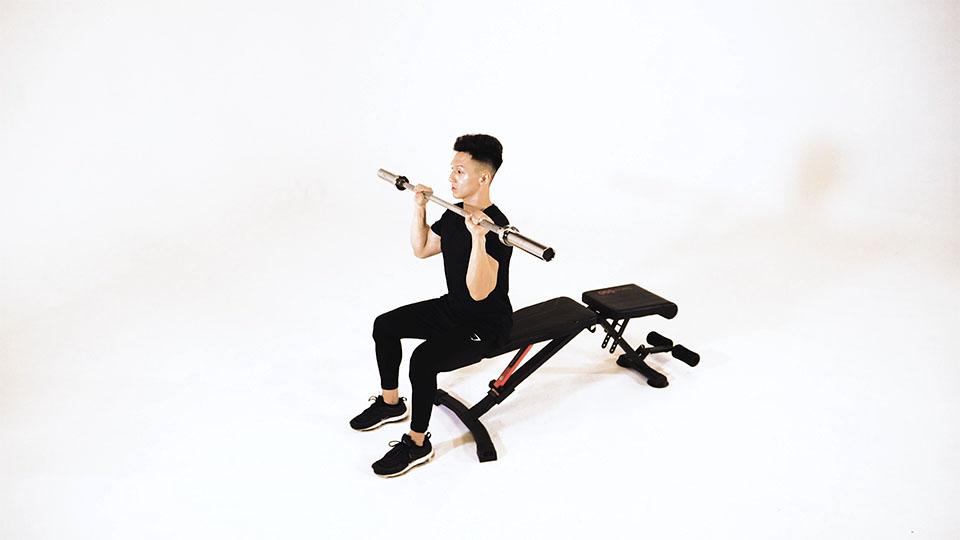 Barbell Military Press (Seated)banner