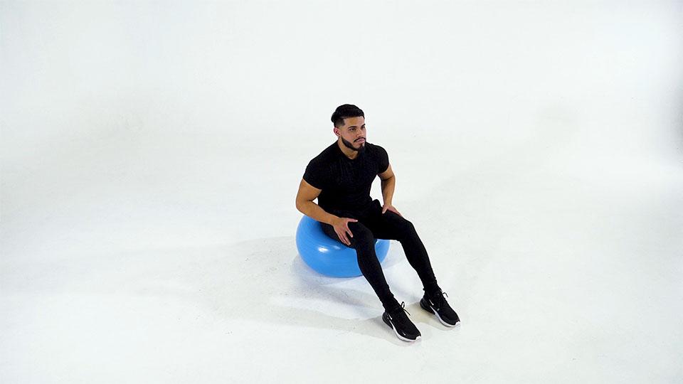 Stability Ball Tricep Stretchbanner