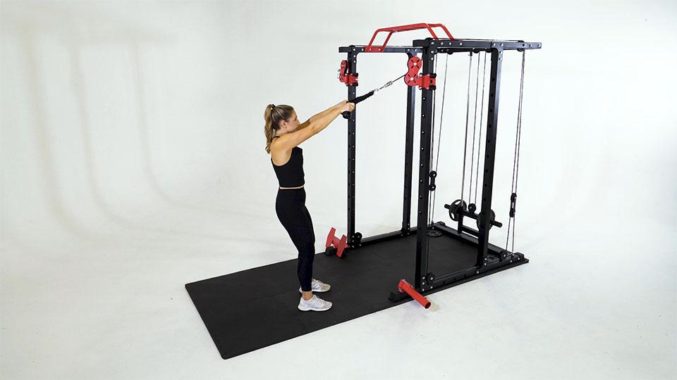 Cable Rope Face Pull Demonstration