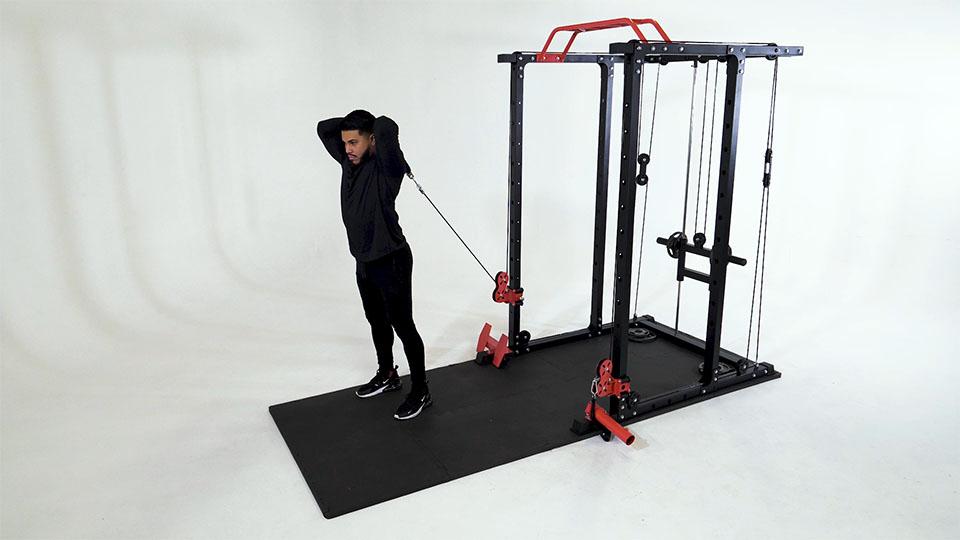 Cable Rope Overhead Tricep Extension Demonstration