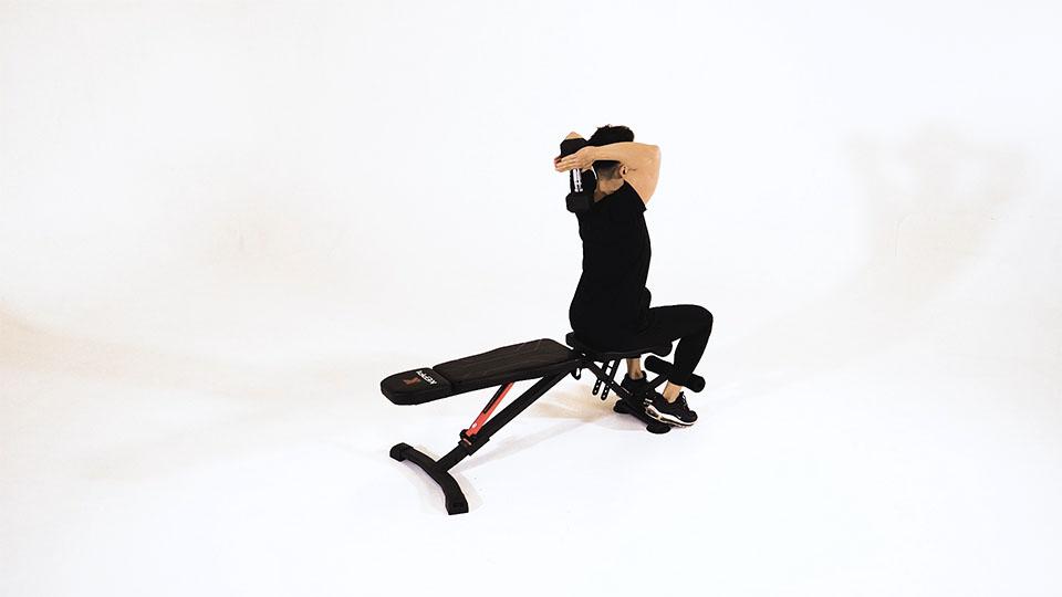 Dumbbell Seated Tricep Pressbanner