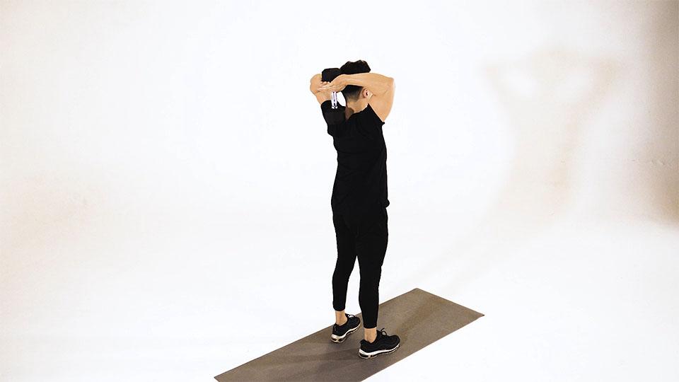 Dumbbell Tricep Extension Demonstration