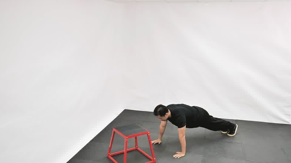 Push-Up to Box Jump view 1