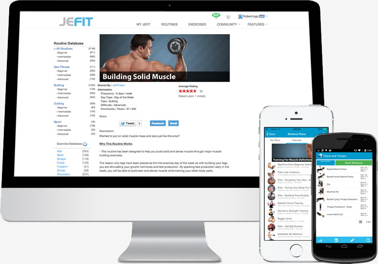 JEFIT Personalized Workout Routines