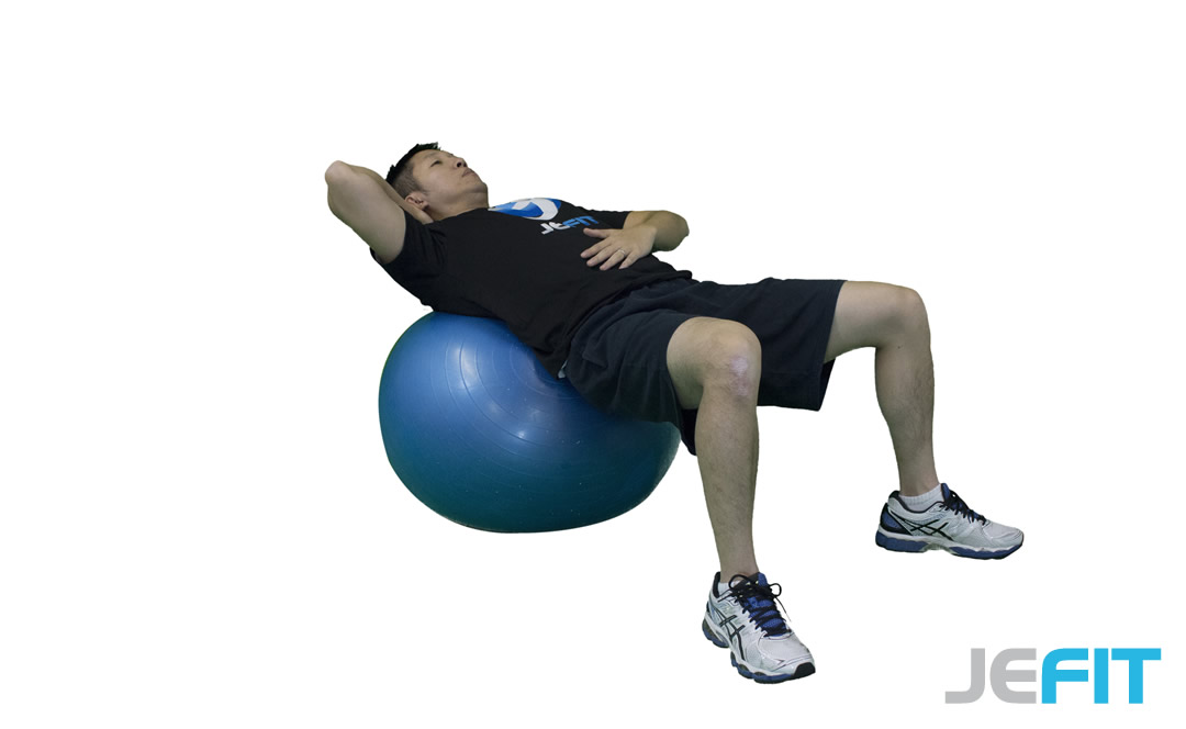Stability Ball Oblique Curl