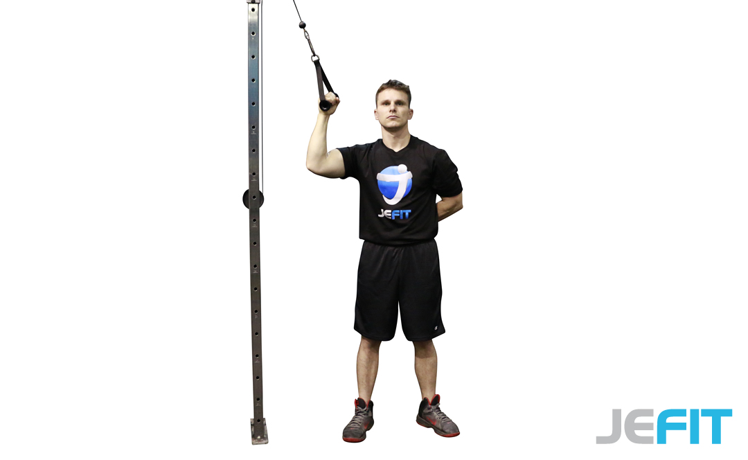 Cable Standing Oblique Crunch