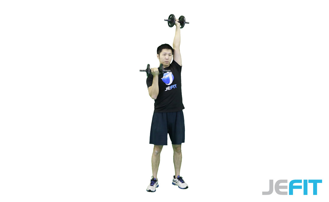 Dumbbell Alternating Arnold Press
