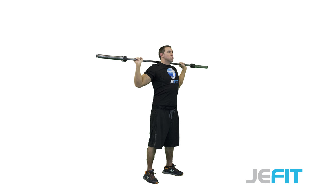 Barbell Alternating Press