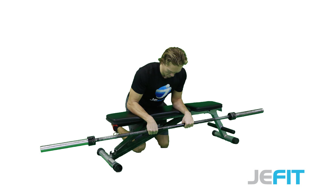Barbell Wrist Curl (Palms Down) A Strength Exercise