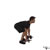Dumbbell Standing Bent Over Two Arm Triceps Extension exercise demonstration